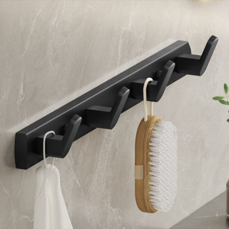 BowLift | Modern Bathroom Set Matte Black Bathroom Shelf Towel Rack Bathroom Accessories Set