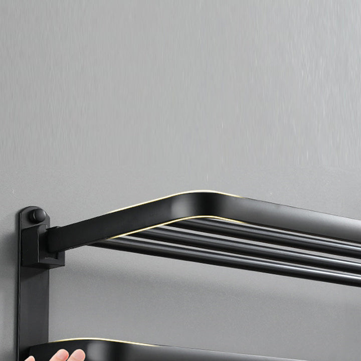 BowLift | Modern Bathroom Accessory Set Black Soap Dish Bath Shelf Bathroom Set