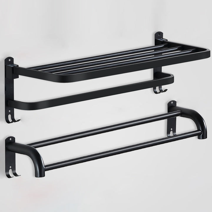 BowLift | Modern Bathroom Accessories Black Paper Holder Bathroom Shelf Bathroom Accessory Set