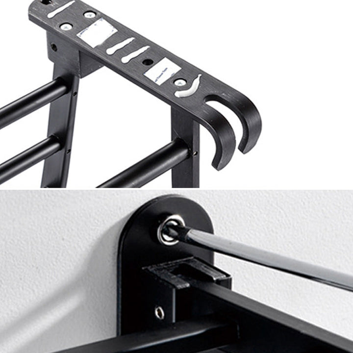 BowLift | Modern Bathroom Accessories Black Paper Holder Bathroom Shelf Bathroom Accessory Set