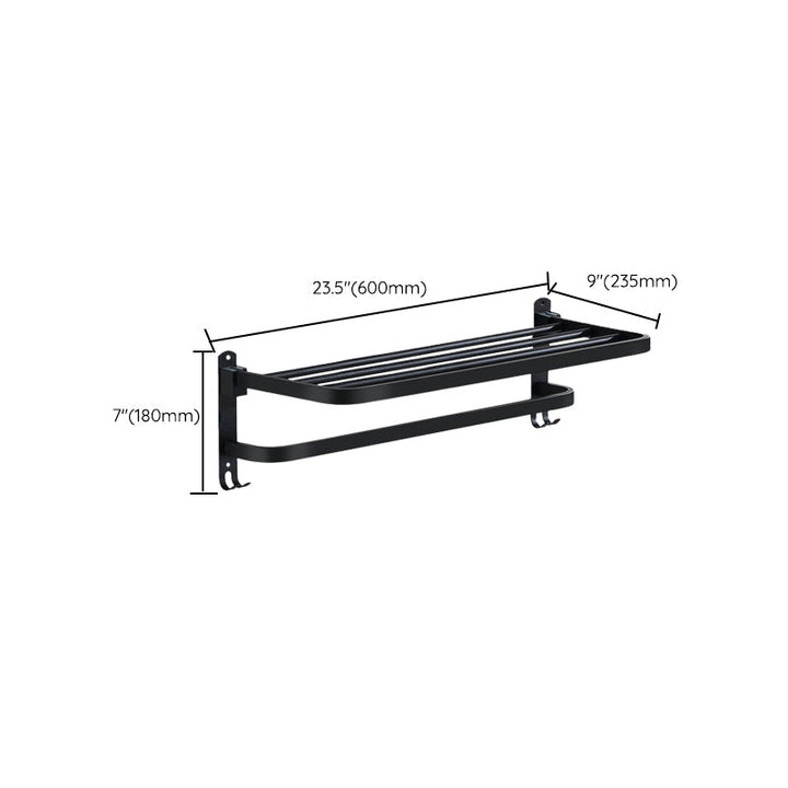 BowLift | Modern Bathroom Accessories Black Paper Holder Bathroom Shelf Bathroom Accessory Set