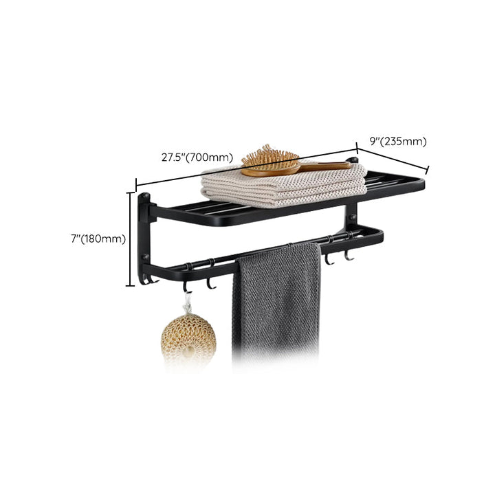 BowLift | Modern Bathroom Accessories Black Paper Holder Bathroom Shelf Bathroom Accessory Set