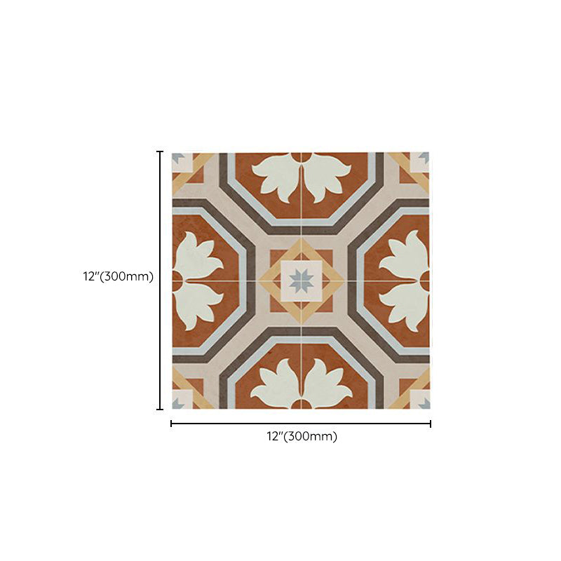 BowLift | Square Indoor Vinyl Floor Peel and Stick Flower Pattern Waterproof Vinyl Floor