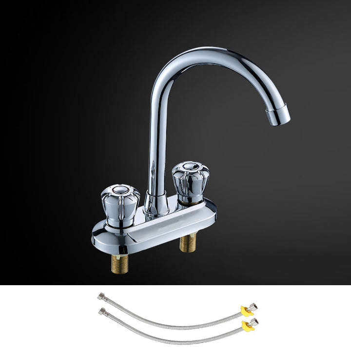 BowLift | High arch conversion faucet two-handle brass sink faucet for the bathroom