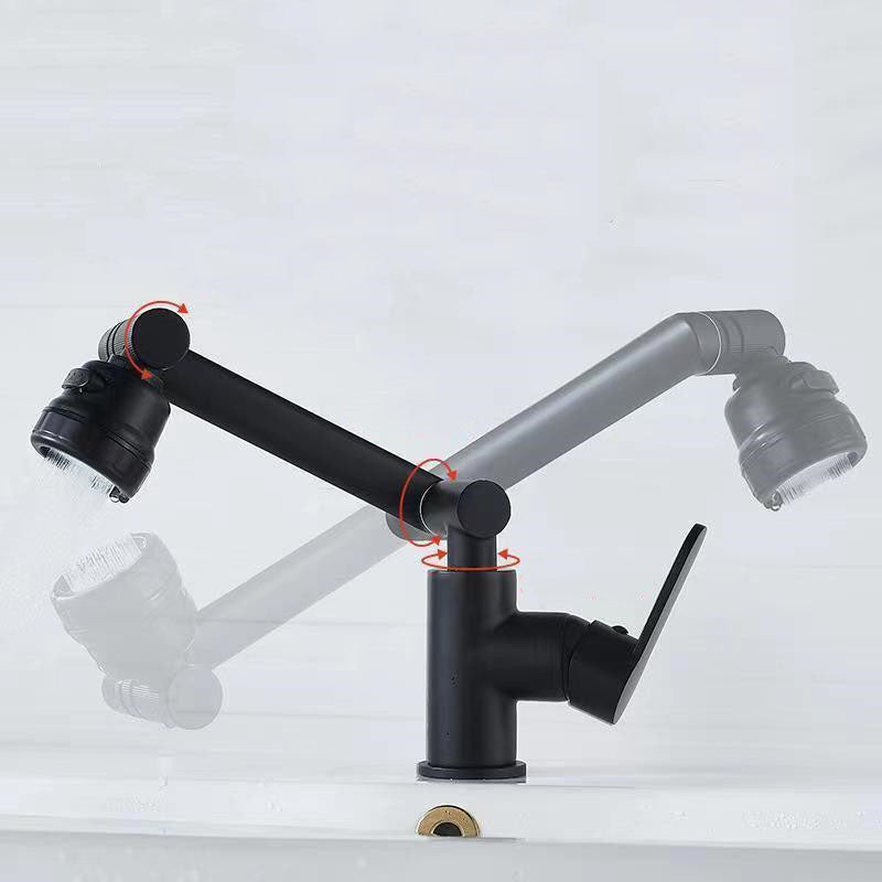 BowLift | Modern Basin Mixer Stainless Steel Lever Handle Low Arc Basin Mixer