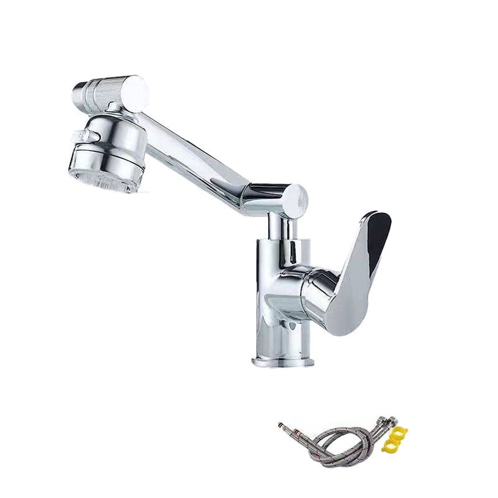 BowLift | Modern Basin Mixer Stainless Steel Lever Handle Low Arc Basin Mixer