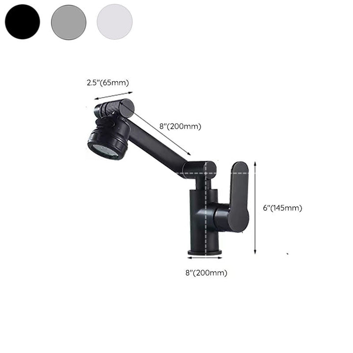 BowLift | Modern Basin Mixer Stainless Steel Lever Handle Low Arc Basin Mixer
