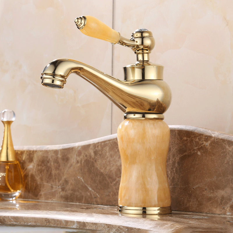 BowLift | Luxury Vessel Faucet Brass Lever Handles Low Arc Sink Faucet