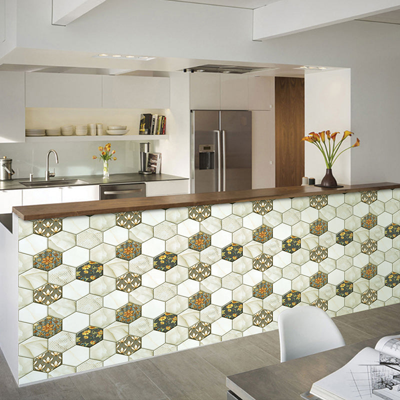 BowLift | Peel and Stick Hexagonal Tiles Waterproof Peel & Stick Tile for Shower 2-Pack