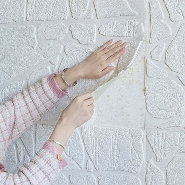 BowLift | Modern Pearl Wainscoting PVC Wall Access Panel Peel and Stick Wall Tile for Bedroom