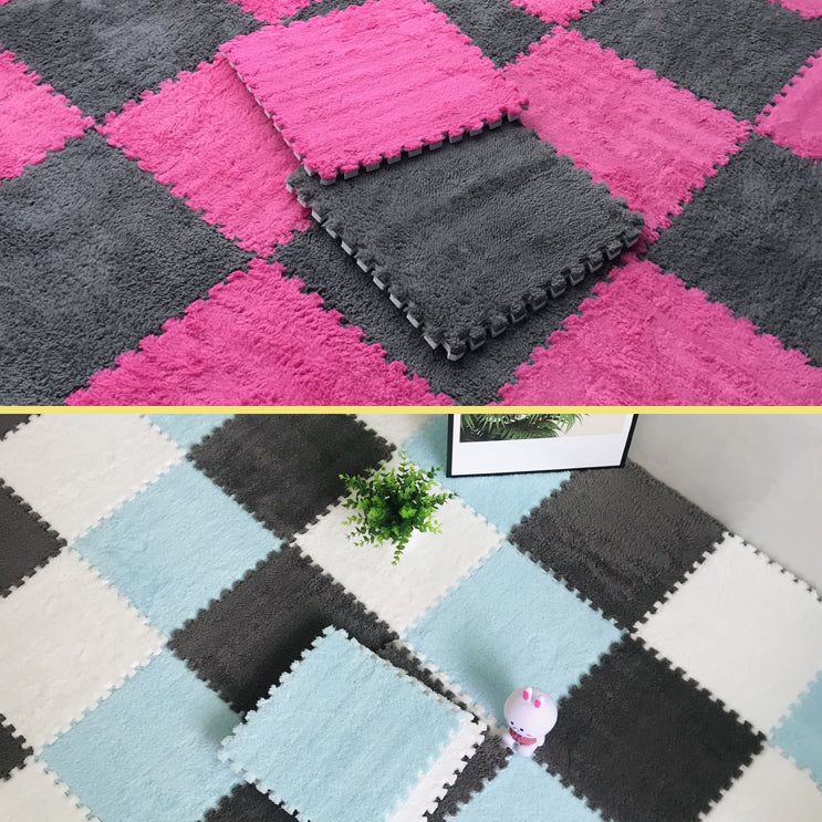 BowLift | Color-fade-resistant carpet tile Solid color interlocking carpet tile