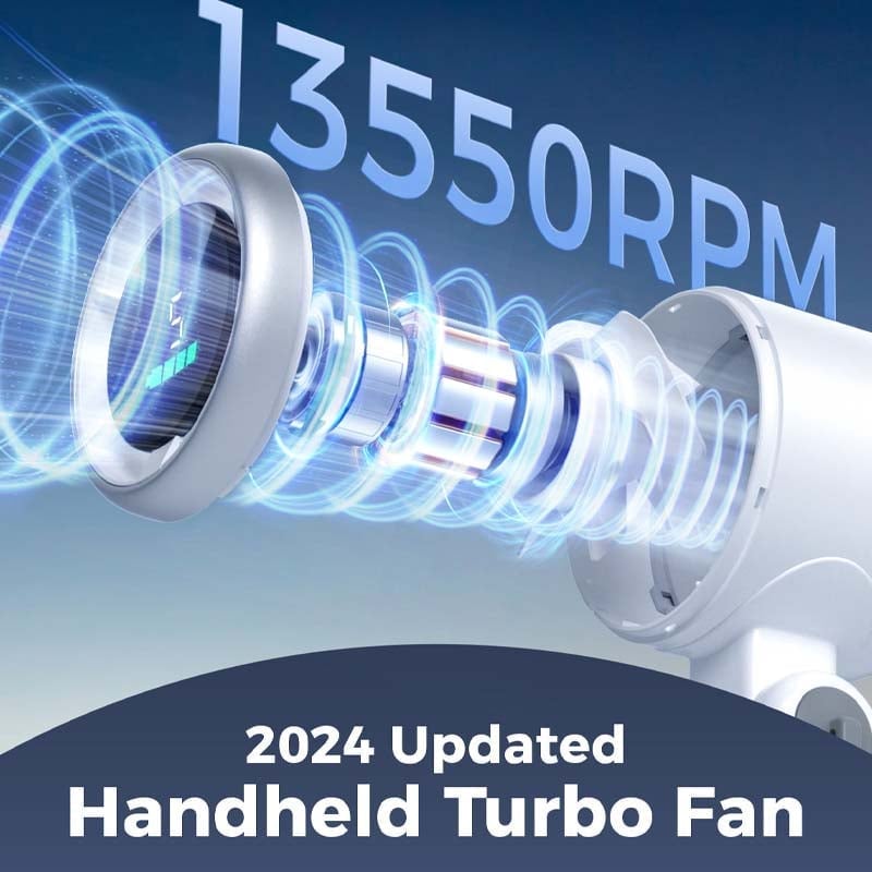 Rechargeable Handheld High Speed Fan | Bowlift