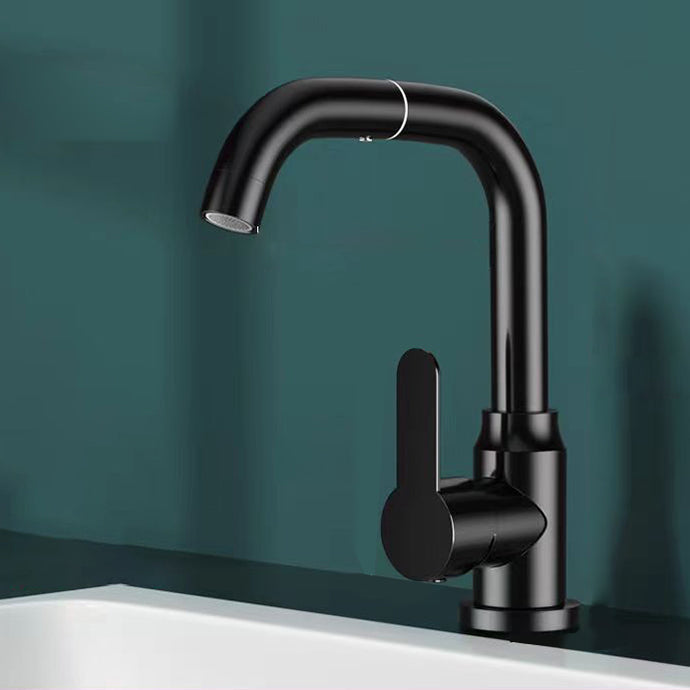 BowLift | Modern sink faucet bathroom faucet brass lever swivel spout sink faucet