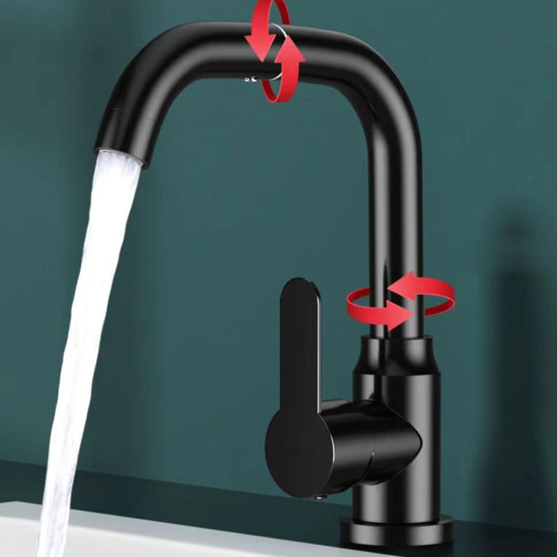 BowLift | Modern sink faucet bathroom faucet brass lever swivel spout sink faucet