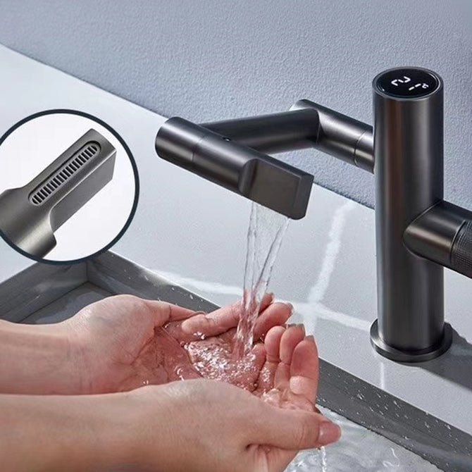 BowLift | Modern Vessel Sink Faucet Copper 1-Handle Low Arc Vessel Faucet for the Bathroom