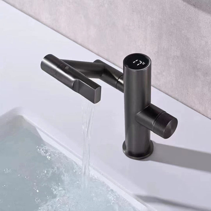 BowLift | Modern Vessel Sink Faucet Copper 1-Handle Low Arc Vessel Faucet for the Bathroom