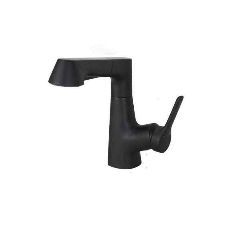 BowLift | Modern Vessel Sink Faucet Copper Single Handle Pull Down Low Arc Vessel Faucet