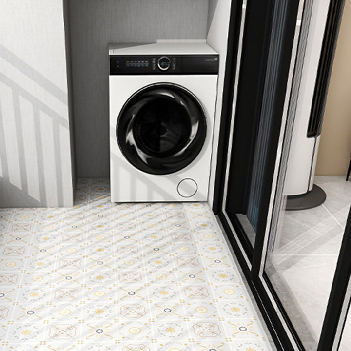 BowLift | Modern PVC floor tiles with diamond pattern, self-adhesive vinyl floor planks
