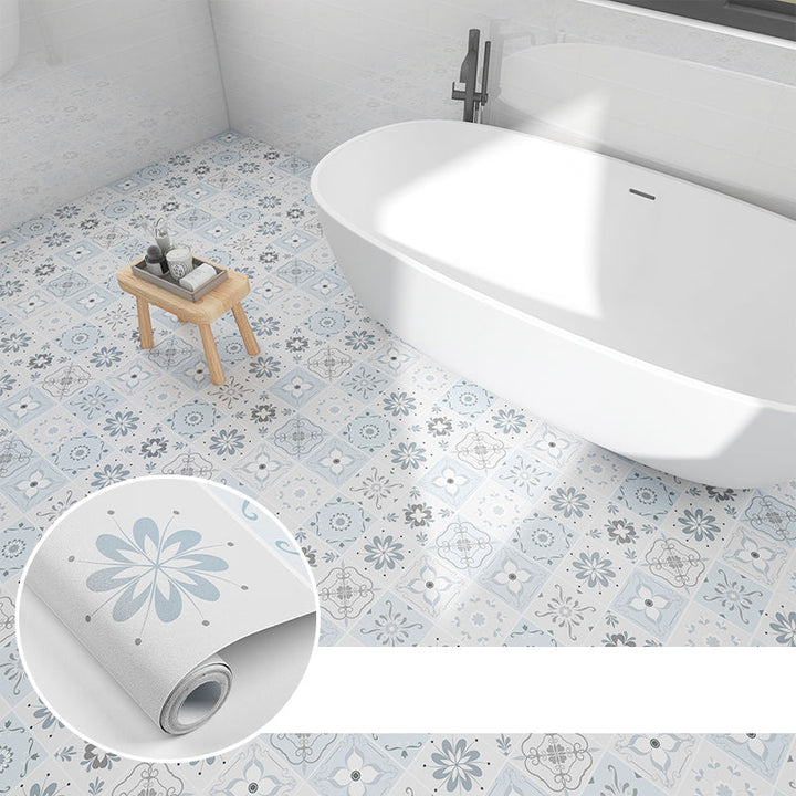 BowLift | Modern PVC floor tiles with diamond pattern, self-adhesive vinyl floor planks