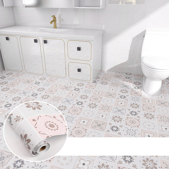 BowLift | Modern PVC floor tiles with diamond pattern, self-adhesive vinyl floor planks