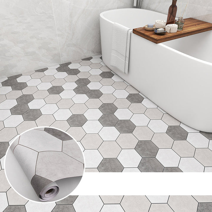 BowLift | Modern PVC floor tiles with diamond pattern, self-adhesive vinyl floor planks