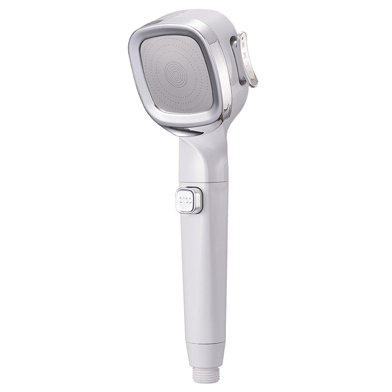 BowLift | 4-Stage Pressure Shower Head One-Button Water Stop Handheld Shower Head