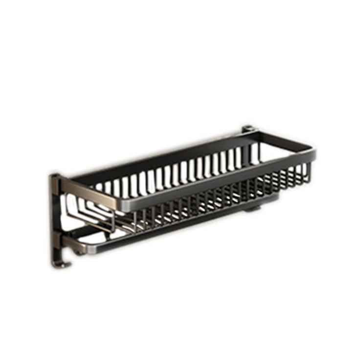 BowLift | Modern Bathroom Accessories Set Black Bath Shelf Bath Accessories Set