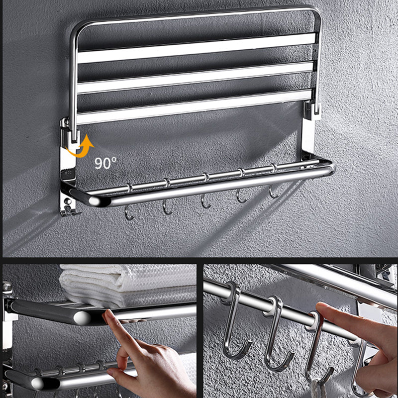 BowLift | Modern Stainless Steel Bathroom Shelf Paper Holder Bathroom Accessory Set