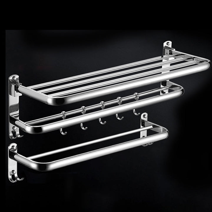 BowLift | Modern Stainless Steel Bathroom Shelf Paper Holder Bathroom Accessory Set