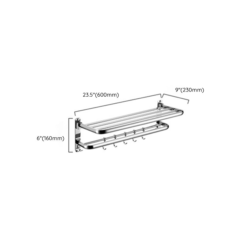 BowLift | Modern Stainless Steel Bathroom Shelf Paper Holder Bathroom Accessory Set