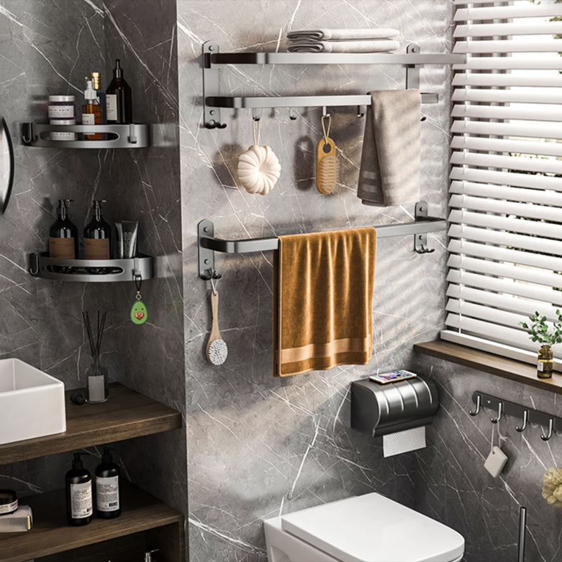 BowLift | Modern gray bathroom accessory set bathroom shelf bath hardware set