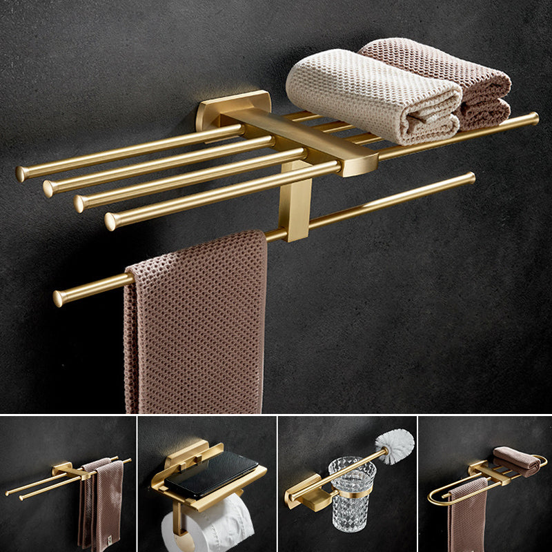BowLift | Traditional Golden Bath Accessories Set Brass Bathroom Accessories Kit