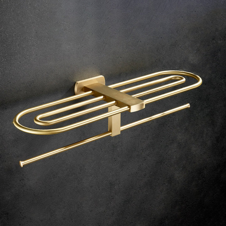 BowLift | Traditional Golden Bath Accessories Set Brass Bathroom Accessories Kit