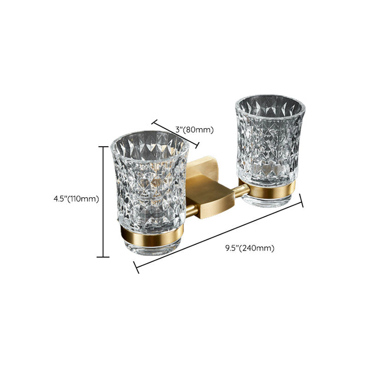 BowLift | Traditional Golden Bath Accessory Set Brass Bathroom Accessories Kit