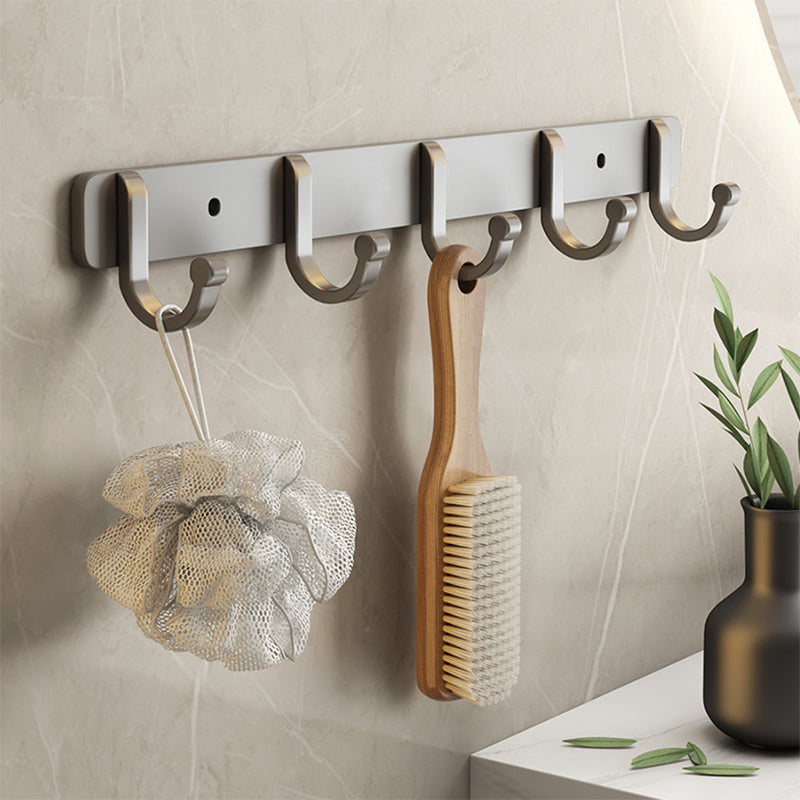 BowLift | Contemporary Bathroom Accessory Set Grey Aluminum Bathroom Accessory Kit