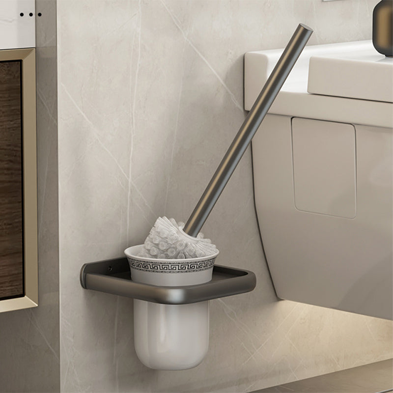 BowLift | Contemporary Bathroom Accessory Set Grey Aluminum Bathroom Accessory Kit