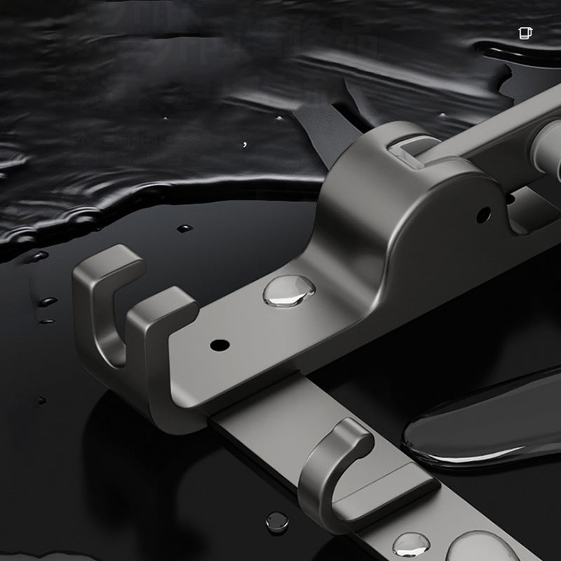 BowLift | Contemporary Bathroom Accessory Set Grey Aluminum Bathroom Accessory Kit