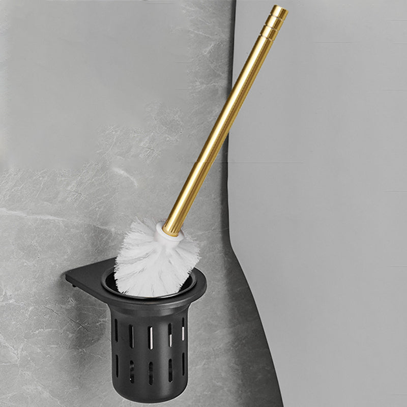 BowLift | Contemporary Bath Accessories Set Black & Golden Bath Shelf/Towel Bar