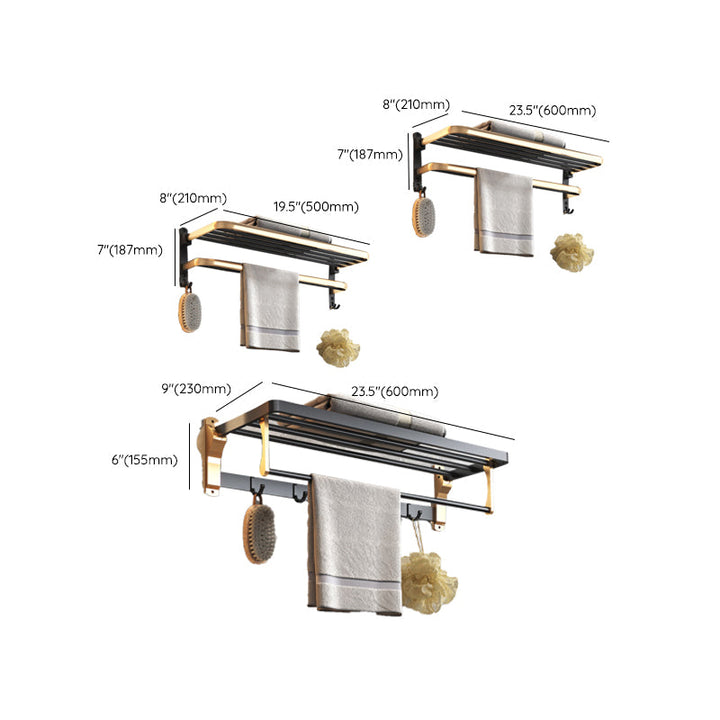 BowLift | Black & Brass Bathroom Set Modern Style Bathroom Accessories As Individual Piece Or As Set