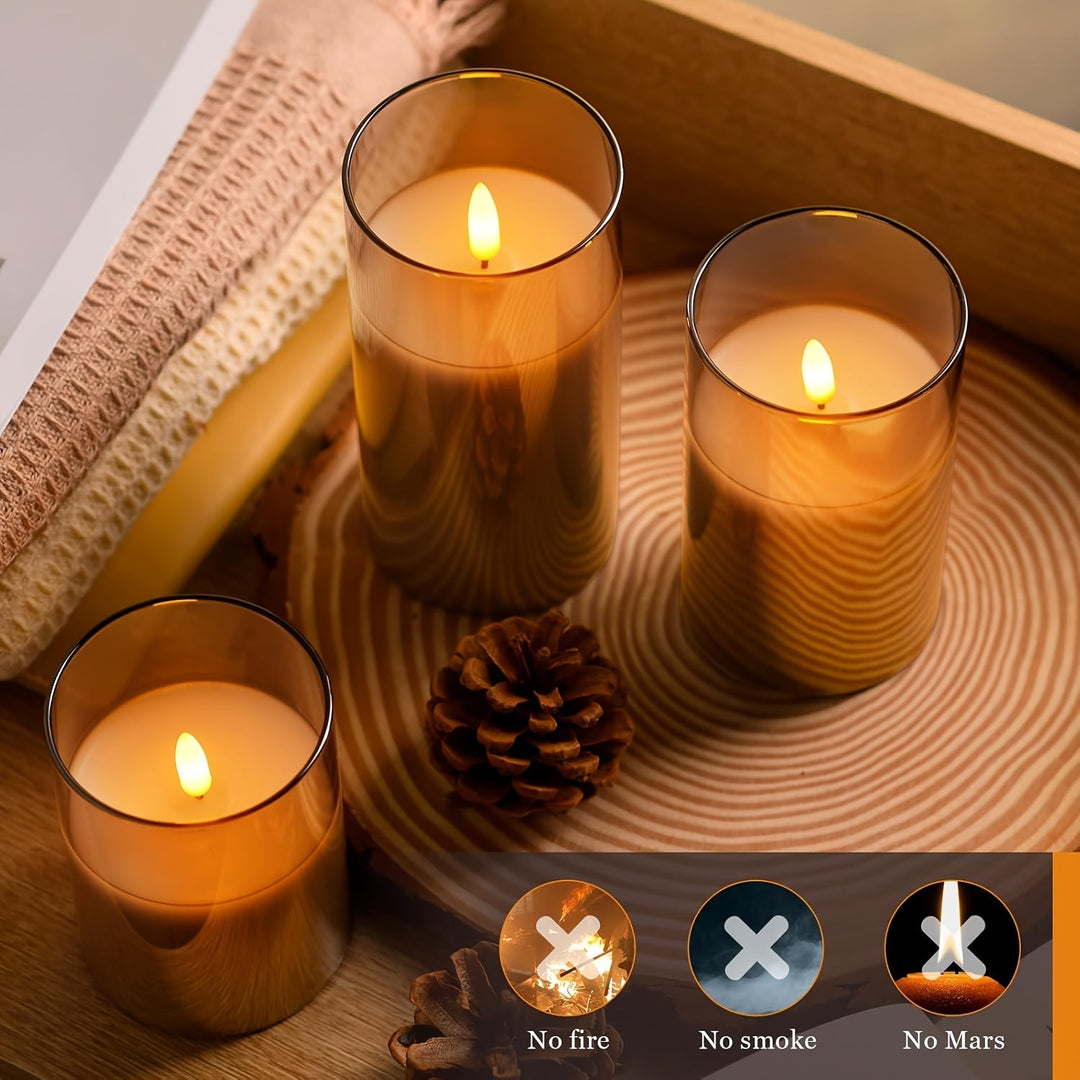 FlameFree LED Candle Set – Stylish Ambient Lighting for Indoor and Outdoor Bowlift