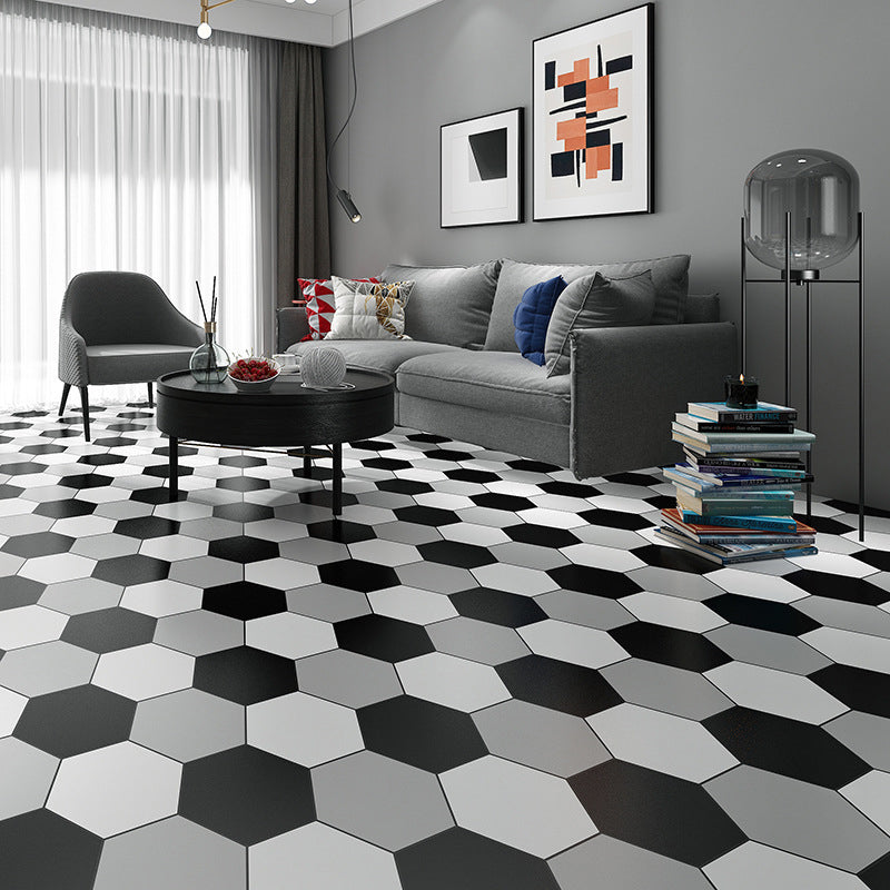 BowLift | Bathroom Wall Floor Tile Waterproof Geometric Pattern Floor Wallpaper