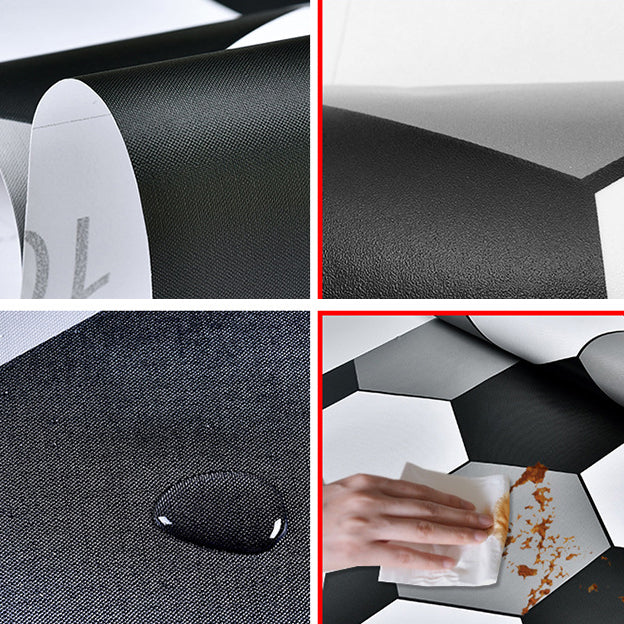 BowLift | Bathroom Wall Floor Tile Waterproof Geometric Pattern Floor Wallpaper