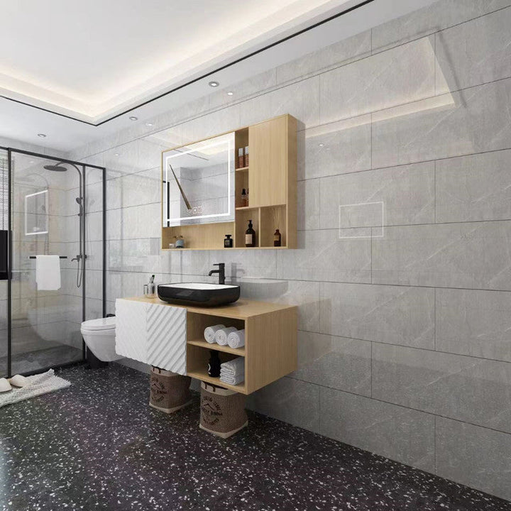 BowLift | Modern Peel and Stick Back Wall Tiles Rectangular Home Depot Peel and Stick Tiles