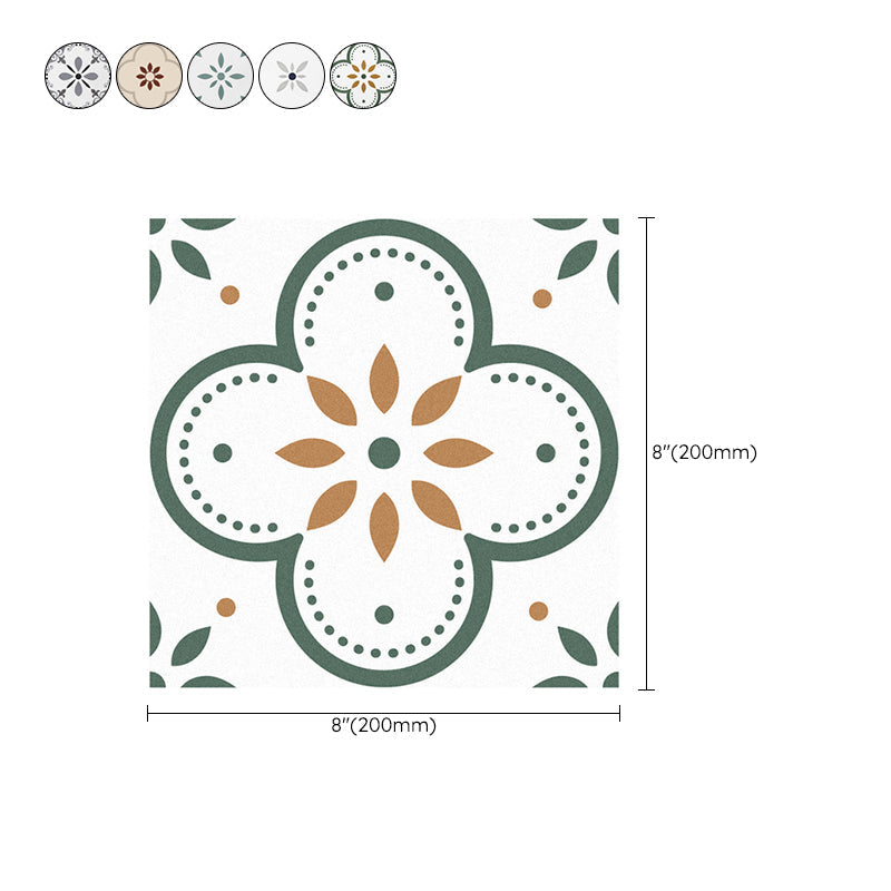 BowLift | Peel and Stick PVC Flooring Matte Vinyl Flooring with Floral Pattern