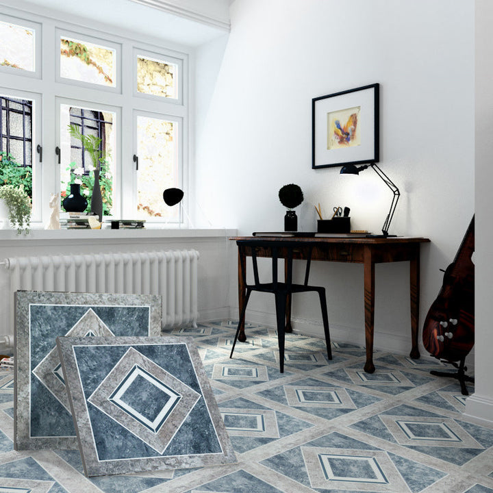 BowLift | Peel and Stick PVC floor covering mat vinyl flooring with diamond look