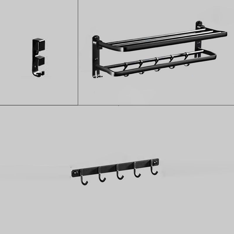 BowLift | Modern Aluminum Bathroom Hardware Set Black Bathroom Accessory Set