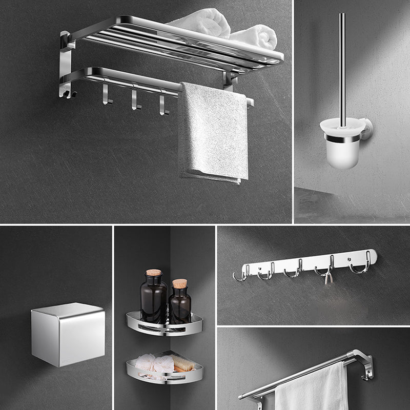 BowLift | Modern Silver Bathroom Fixtures Set Metal Bathroom Accessories Kit