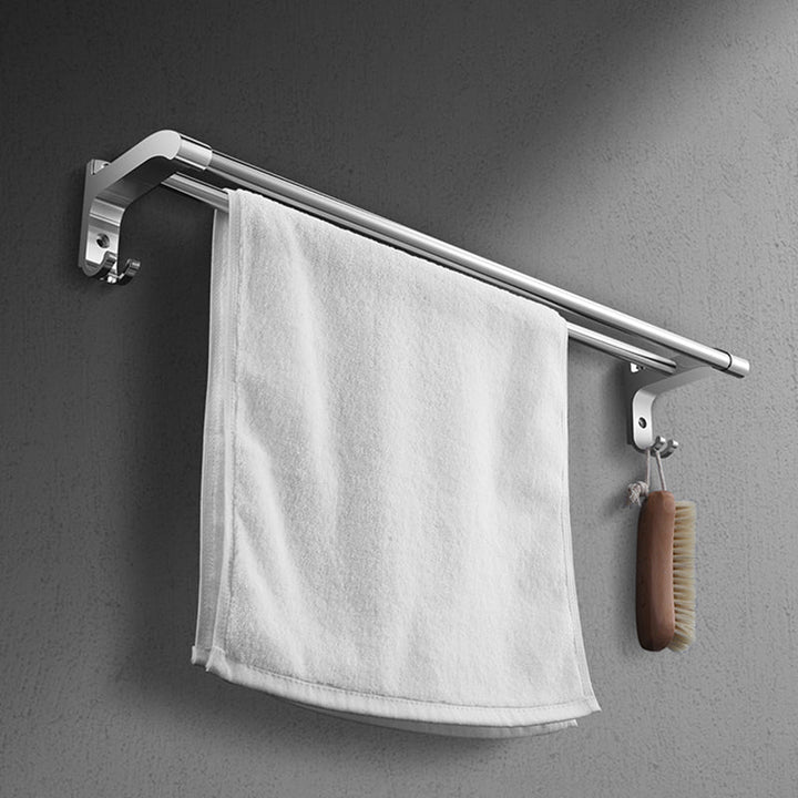 BowLift | Modern Silver Bathroom Fixtures Set Metal Bathroom Accessories Kit