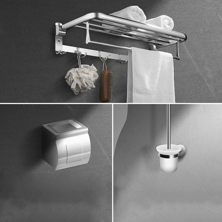 BowLift | Modern Stainless Steel Bathroom Shelf Paper Holder Bathroom Accessories Set