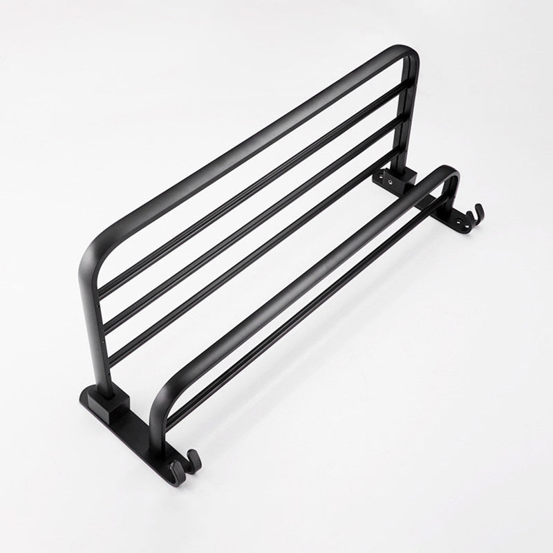 BowLift | Contemporary 8-piece Bathroom Accessory Set Matte Black Bathroom Shelf/Paper Holder/Towel Hook